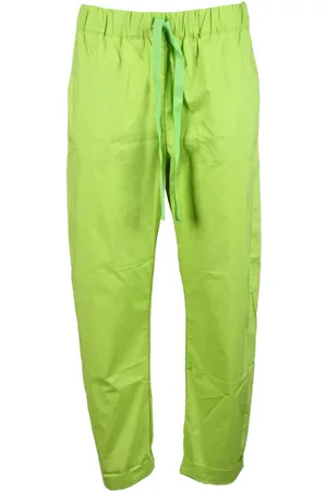 SEMICOUTURE Bukser, Dame, Grøn, 2XS, Bomuld, Bomuld Bukser