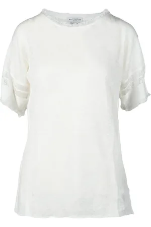 BALLANTYNE Top, Dame, Hvid, M, Linned, Linned Viskose Sweater
