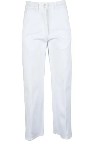 Fabiana Filippi Jeans, Dame, Hvid, 2XS, Bomuld, Elastan Jeans i Bomuldsblanding