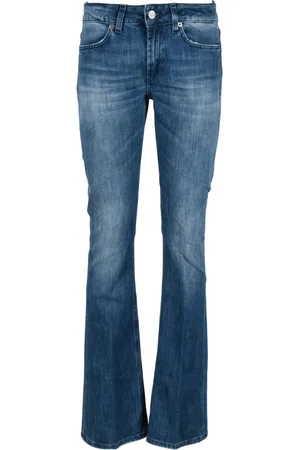 Dondup Jeans, Dame, Blå, W28, Bomuld, Flarede Jeans