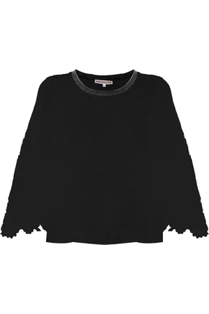 Kocca Bluser & Skjorter, Dame, Sort, XS, Bomuld, Blomstret Lagdelt Bomuldsskjorte