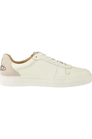 Vivienne Westwood Sko, Herre, Hvid, 37 EU, Uld, Stilfulde Sneakers i Ægte Læder