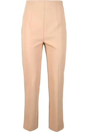 Twin-Set Bukser, Dame, Brun, S, Polyester, Elegant Strækbare Polyester Elastan Bukser