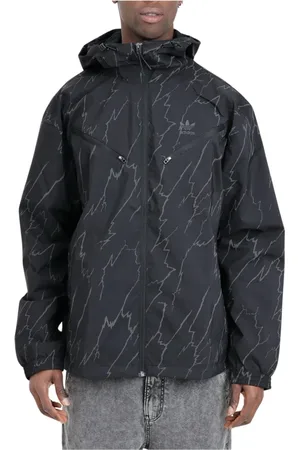adidas Jakke, Herre, Sort, M, Nylon, Nylonjakke med lynlåslommer
