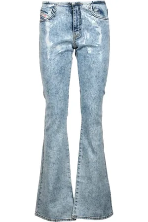 Diesel Jeans, Herre, Blå, W27, Bomuld, Stræk Skinny Jeans