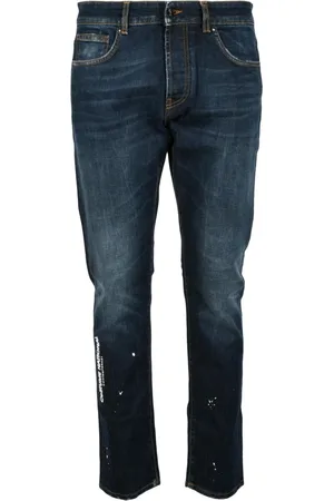 Costume National Jeans, Herre, Blå, W32, Bomuld, Moderne Jeans med Bomuld og Elastan
