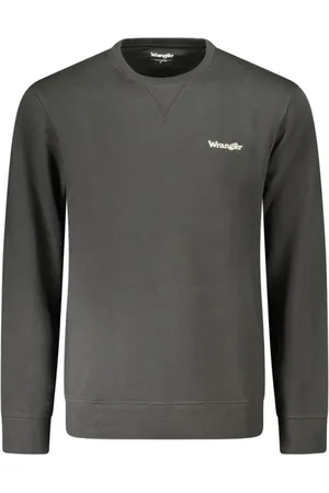 Wrangler Sweathshirts & Hoodies, Herre, Sort, 2XL, Bomuld, Sort Crew Neck Bomuldssweater