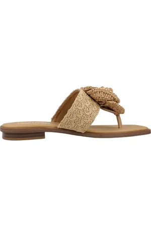 NOA HARMON Sko, Dame, Brun, 39 EU, Uld, Stilfulde Flip Flops til Sommeren
