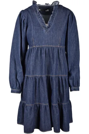 Moschino Kjole, Dame, Blå, XS, Bomuld, Kvindedragt