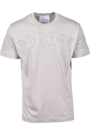 John Richmond Top, Herre, Grå, L, Bomuld, Bomuld T-shirt