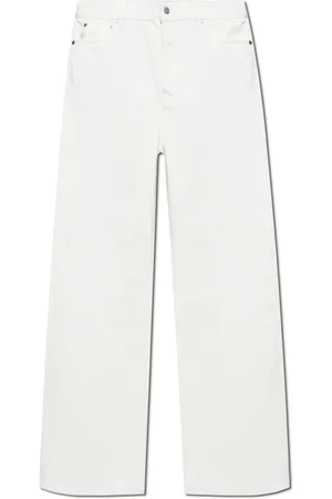 Lacoste Jeans, Herre, Hvid, W33 L34, Bomuld, Jeans med logo