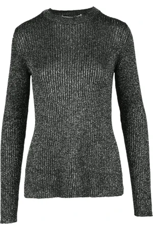 Proenza Schouler Strik, Dame, Sort, XS, Polyester, Lurex Metallic Underlag Top