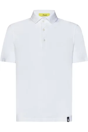 DRUMOHR Top, Herre, Hvid, 2XL, Bomuld, Polo Bluser