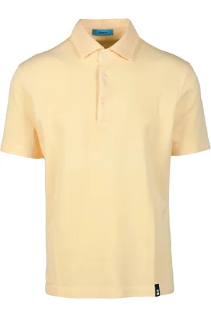 DRUMOHR Top, Herre, Gul, S, Bomuld, Bomuld Polo Skjorte