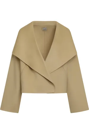 Totême Strik, Dame, , XS, Uld, Uld Lapel Krave Cardigan Lommer
