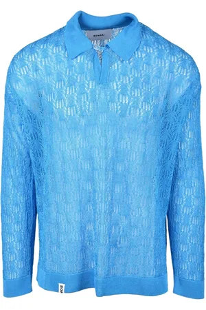 BONSAI Strik, Herre, Blå, M, Uld, Maglia