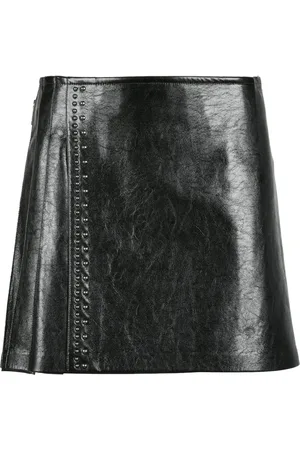 Moncler Nederdel, Dame, Sort, XS, Polyester, Mini Lynlås Nederdel - Polyester Elastan