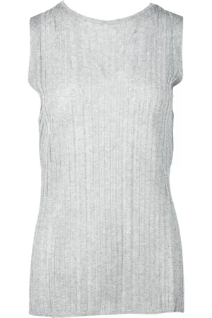 ALPHA STUDIO Top, Dame, Grå, S, Polyester, Elegant Viskose-Polyester Blend Top