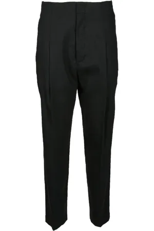 Dondup Bukser, Dame, Sort, W29, Uld, Elegant Linen Blend Bukser