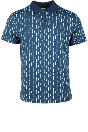 Bikkembergs Top, Herre, Blå, M, Bomuld, Bomuld Elastan Polo Skjorte