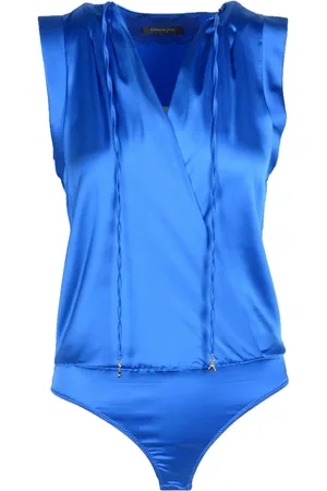 Patrizia Pepe Top, Dame, Blå, L, Elegant Aften Body Top