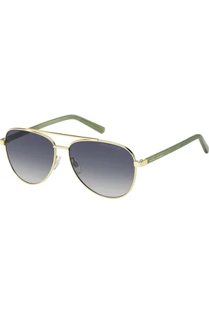Marc Jacobs Tilbehør, Dame, Gul, 60 MM, Uld, Guld Grøn/Grå Azure Solbriller