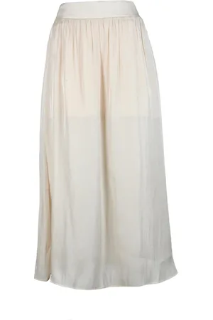 Armani Exchange Nederdel, Dame, Hvid, S, Polyester, Midi Nederdel Elastik Lukning Mini Slip