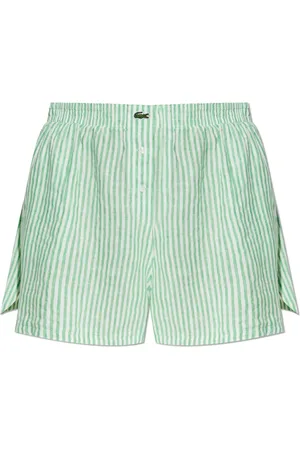 Lacoste Shorts, Dame, Grøn, XL, Linned, Linnedshorts