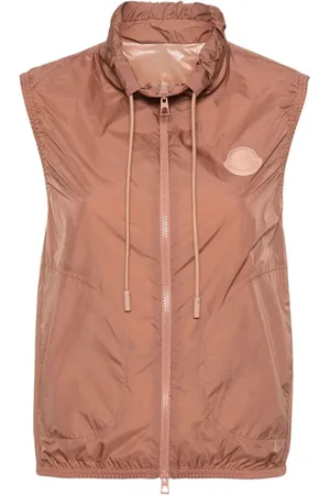 Moncler Jakke, Dame, Brun, L, Uld, Stilfuld Care Gillet