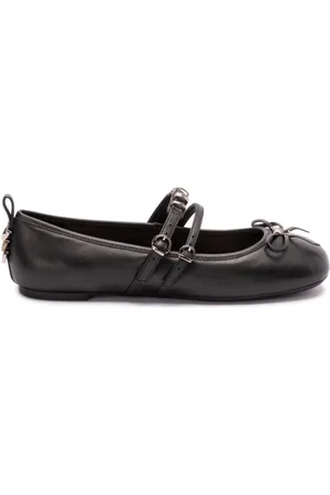 Pinko Sko, Dame, Sort, 37 EU, Læder, Sort Læder Ballerina Elegant Stil