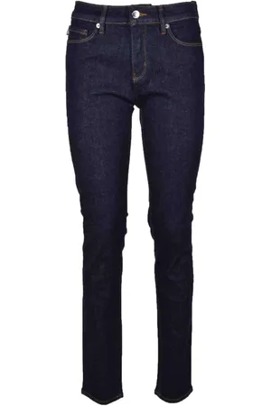 Moschino Jeans, Dame, Blå, W28, Uld, Stilfulde Denim Jeans med Elastan