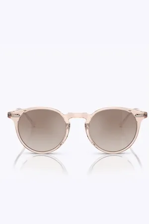 Oliver Peoples Tilbehør, unisex, Lyserød, 48 MM, Vintage Runde Solbriller N.02 Sun