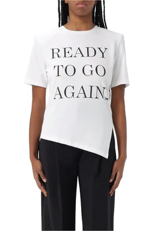 Elisabetta Franchi Top, Dame, Hvid, M, Uld, Stilfuld T-shirt