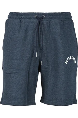 Tommy Hilfiger Shorts, Herre, Blå, 2XL, Bomuld, Fleece Shorts Bermuda Stil