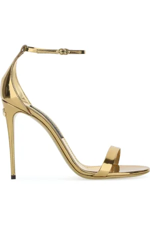 Dolce & Gabbana Sko, Dame, Gul, 37 1/2 EU, Moderne Sandaler