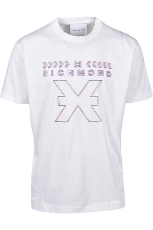 John Richmond Top, Herre, Hvid, XL, Bomuld, Bomuld T-shirt