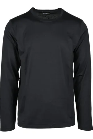 Emporio Armani Top, Herre, Blå, L, Bomuld, Tshirt