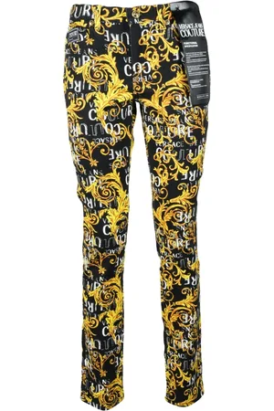 VERSACE Jeans, Dame, Flerfarvet, W27, Bomuld, Stilfulde bomuldsblandede jeans
