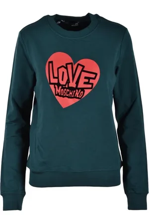 Moschino Sweathshirts & Hoodies, Dame, Grøn, 2XS, Bomuld, Top