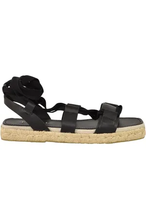Max Mara Sko, Dame, Sort, 41 EU, Læder, Sandalo
