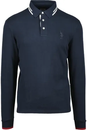 U.S. Polo Assn. Top, Herre, Blå, L, Bomuld, Bomuld Polo Skjorte
