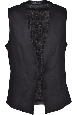D.A. Daniele Alessandrini Jakke, Herre, Sort, M, Uld, Stilfuld Linned Bluse