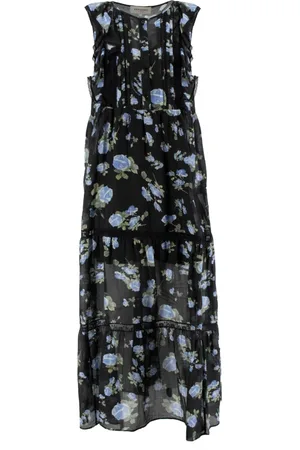 ERMANNO SCERVINO Kjole, Dame, Flerfarvet, S, Elegant Blondeærme Kjole