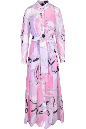 Pinko Kjole, Dame, Flerfarvet, S, Uld, Pink Kjole til Kvinder
