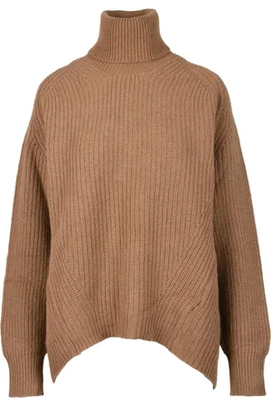 DEPARTMENT FIVE Strik, Dame, Brun, 2XS, Uld, Uld Turtleneck Sweater
