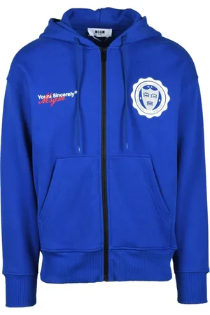 Msgm Sweathshirts & Hoodies, Herre, Blå, M, Bomuld, Sweatshirts & Hoodies