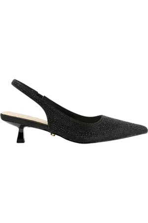 Twentyfour Sko, Dame, Sort, 40 EU, Sort Strass Højhælede Sandaler