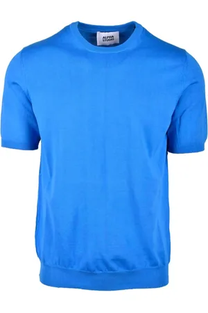 ALPHA STUDIO Strik, Herre, Blå, L, Bomuld, Maglia