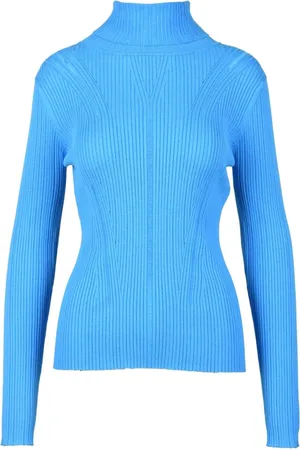Twin-Set Strik, Dame, Blå, XL, Polyester, Maglia