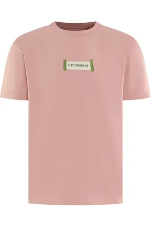 C.P. Company Top, Herre, Lyserød, L, Herre T-shirts - Kortærmet